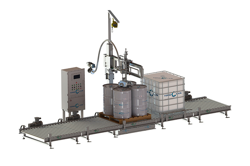 YL-1500-2 200L IBC桶共用型定量灌裝機